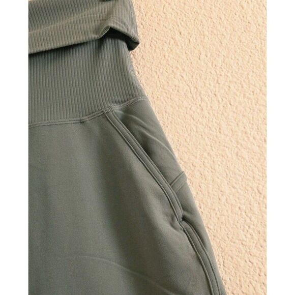 Lululemon Womens Teal Align Ribbed Waist Cropped Jogger Size 4 LW6CDPS Athletic - Picture 6 of 10